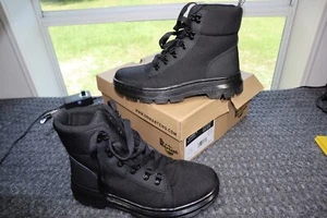 Dr Martens Air Wair Combat Boots Womens Size 9 Combs W Lace Up Canvas High Top - Imagen 1 de 18