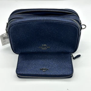 Coach Geldbörse Blau Stardust Glitzer Jes Crossbody mit Portemonnaie H1992-F88011 - Bild 1 von 12