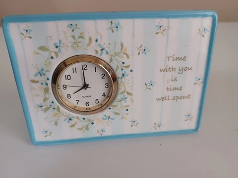 Vintage Woodsong Designs by  Demdaco 'Time For You' Ceramic Quartz Clock Cover