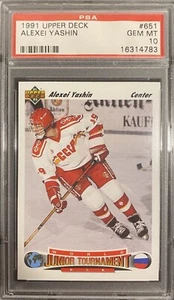 1991 Upper Deck ALEXEI YASHIN #651 PSA 10 - Picture 1 of 2