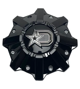 Dropstars Gloss Black Wheel Center Cap 6056B212 S1209-08 6056K84-DS S1105-06-83 - Picture 1 of 4