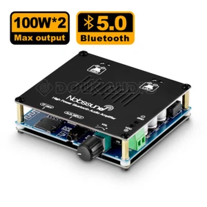 HiFi Bluetooth 5.0 Digital Amplifier 2.0 Channel Home Stereo Power Amp 100W+100W - Picture 1 of 10