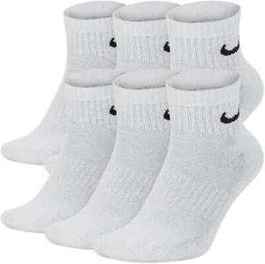 Nike Everyday Cushion Ankle Training Socks, Size L - White (6 Pair) - Picture 1 of 1
