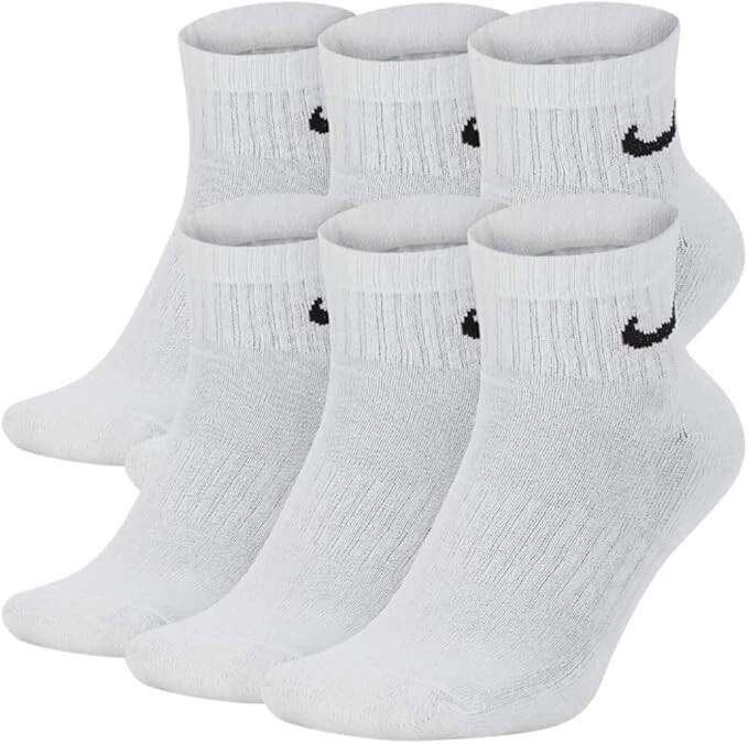 Nike Everyday Cushion Ankle Training Socks, Size L - White (6 Pair) - Image 1 of 1