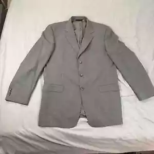 Burberry Blazer 44L Kensington 3 Button Wool Gray Sport Coat Jacket - Picture 1 of 8