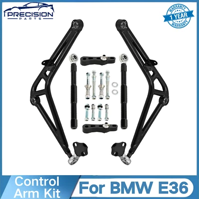 New Front Steering Drift Lower Control Arm Wide Angle Kit For BMW E36 PZ00621051 - Image 1 of 4