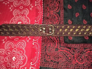 Leather Dog Collar Spiked 2" Wide 22"-26" neck XXLarge - Picture 1 of 4