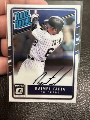 2017 Donruss Optic Rated Rookies Raimel Tapia Auto RC Rookie No. RRS-RT - Image 1 of 2