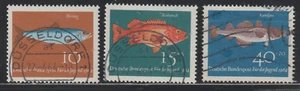 Germany 1964 SC# B396, B397, B399 - Fish - Herring, Rosefish, Cod Used Lot # 574 - Picture 1 of 2