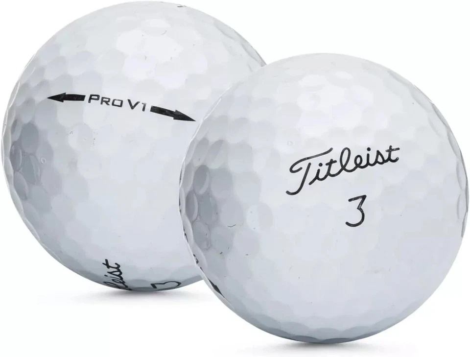 50 Near Mint Titleist Pro V1 AAAA Recycled Used Golf Balls, 50-Pack Golfballs
