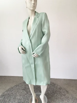 Sobrecasaco RRP €899🌟 Pianoforte MAX MARA em SEDA EUA12_IT46_ DE42_UK14_FR44 - Imagem 1 de 4