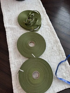 Authentic GUCCI Ribbon Green With Logo 100 Meters (120 Yards) Roll x 16mm NEW - Picture 1 of 13