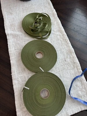 Authentic GUCCI Ribbon Green With Logo 100 Meters (120 Yards) Roll x 16mm NEW - Image 1 of 4