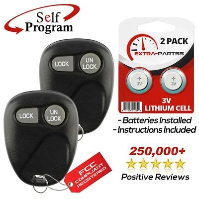 2 For 1997 1998 Chevrolet Silverado Car Remote Keyless Entry Key Fob Foto 1 de 4