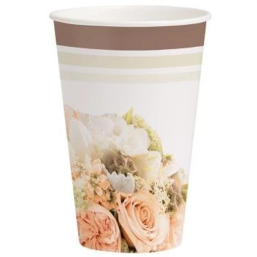 Ramo de oro rosa 12 oz tazas frías/calientes paquete de 8 duchas nupciales decoración de bodas Foto 1 de 1