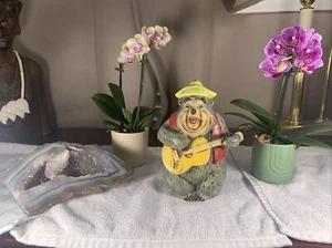 Vtg Big Al Bank Walt Disney Country Bear Jamboree 1970s Coin Bank Yellow Red Vg+ - Picture 1 of 10