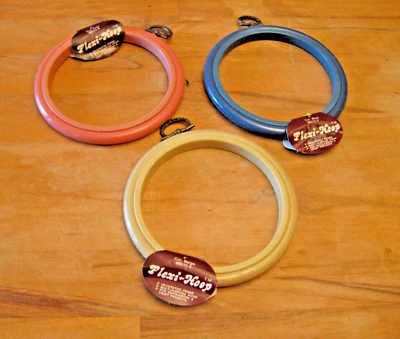FLEXI HOOP 4" Lot 3 Embroidery Multi Purpose Hoop Decorative Frame Vintage - Image 1 of 4