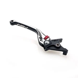 ASV C5 Brake Lever Long Black & Silver Honda VTX1800 C 2002 - 2007 - Picture 1 of 1