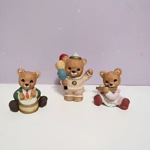 Homco Bears Vintage Lot Of 3 Figurines Home Decor - Picture 1 of 8