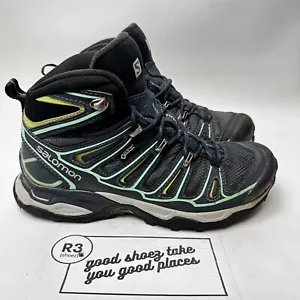 Salomon Womens Sz 6.5 X-Ultra Mid 2 GTX Blue Gore-Tex Hiking Books - Picture 1 of 9