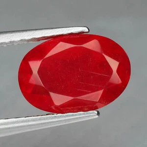 AAA Red Fire Opal Facet Oval Natural Loose Gemstone Ref Video - Picture 1 of 3