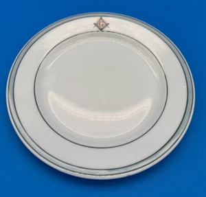 Masonic Lodge Dessert Salad Plate 1920's 6" Antique Onondaga Pottery Co Syracuse - Picture 1 of 4
