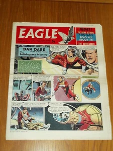 EAGLE #12 VOL 12 MARCH 25 1961 BRITISH WEEKLY DAN DARE SPACE ADVENTURES - Imagen 1 de 1