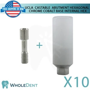 10x UCLA Pilar Fundible Hexagonal Cromo Cobalto Instrumento Dental Int Hexagonal - Imagen 1 de 3