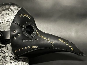 Plague Doctor Genuine Leather Mask "Memento Mori" edition - Picture 1 of 12