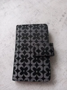 Ladies Wallet/ Card Holder. 13cm x 9cm Folded. Black / Grey Floral. New - Picture 1 of 5