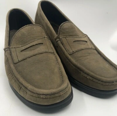 Mocasines FLORSHEIM Comfortech Verde Oliva Gamuza Penny - PARA HOMBRES 10 D - Sin cordones Foto 1 de 4