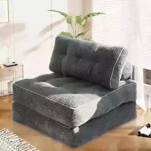 Sofa Bed Convertible Sleeper Chair for Adults Folding Bed Foam Filling Couch - Picture 1 of 5