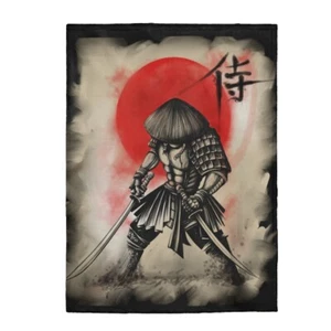 Manta de Peluche de Terciopelo Ronin Ninja Katana Japonés Guerrero Ronin - Imagen 1 de 7