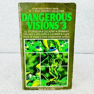 DANGEROUS VISIONS 3 Editor Harlan Ellison Vtg Sci Fi Anthology Paperback Book - Imagen 1 de 6