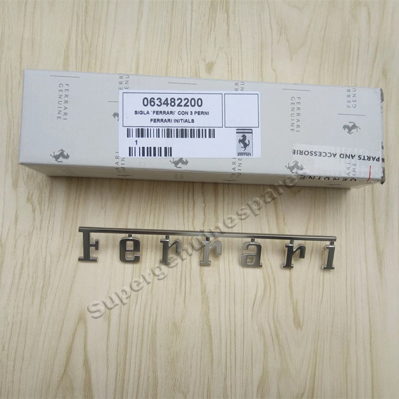 Original Ferrari 456 550 575 599 612 "Ferrari" Script Emblema 63482200 Nuevo Foto 1 de 4
