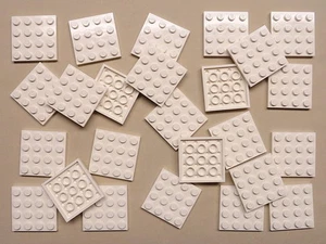 x25 NUEVAS placas base blancas Lego 4x4 placas de construcción de ladrillo - Imagen 1 de 1