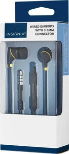 Insignia - Auriculares con cable de 3,5 mm - Negros - Imagen 1 de 4