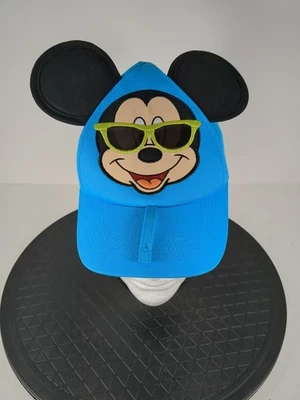 Gorra de béisbol Disneyland gorra azul orejas de Mickey Mouse gafas de sol talla niño pequeño Foto 1 de 4