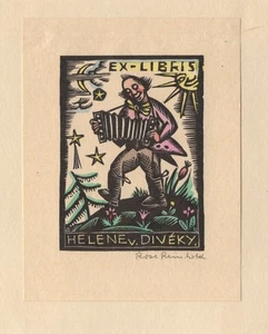 31)Nr.020,EXLIBRIS, Ex Libris,Bookplate, Rose Reinhold - Imagen 1 de 1
