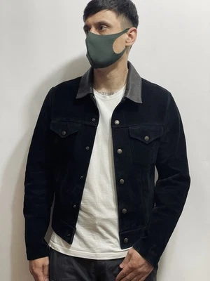 Levi's Vintage Clothing Suede Trucker Jacket LVC 1960's Size: S Men’s Black - Image 1 of 4