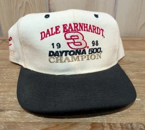 Dale Earnhardt Vintage Hat 1998 Daytona 500 Champion SnapBack Nascar White NWOT - Picture 1 of 8