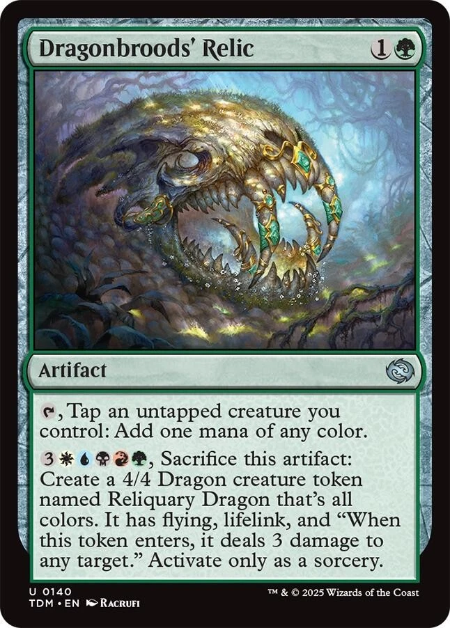 Dragonbroods' Relic 140 NM Foil Tarkir: Dragonstorm MTG EN - Image 1 of 1