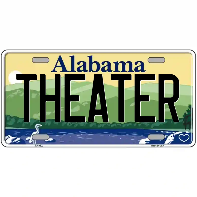 Theater Alabama Metal Sign - Image 1 of 1