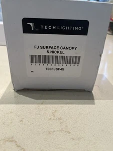 Tech Lighting FreeJack 4" Round Surface Mount Canopy Satin Nickel 700FJSF4S NEW - Picture 1 of 4