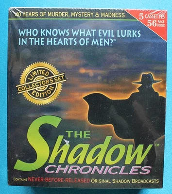 The Shadow Chronicles 5 Cassettes 56 Page Book Limited Edition Original Broadcas - Image 1 of 2