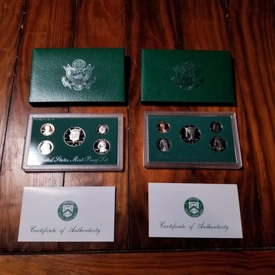 1997 S US Mint Proof Set (2) 5 Coin W/ COA United States 90s FIS - Image 1 of 4