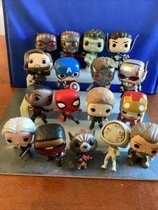 Marvel Funko Pops: 17 Different Loose - Pre-owned - Lot #D372 - Picture 1 of 3