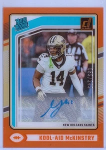 2024 Claramente Donruss Clasificado Novato Naranja Automático #83 Kool-Aid McKinstry - 69/249 - Imagen 1 de 2