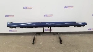 11 BMW ALPINA B7 F02 LWB ROCKER PANEL MOULDING SIDE SKIRT RIGHT PASSENGER BLUE - Picture 1 of 12