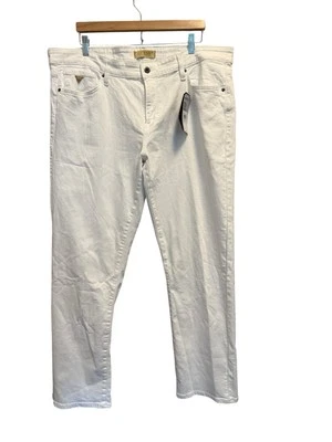 Guess Jeans Mens White Lincoln Slim Straight Denim Pant Casual Size 38x32 NWT - Image 1 of 4